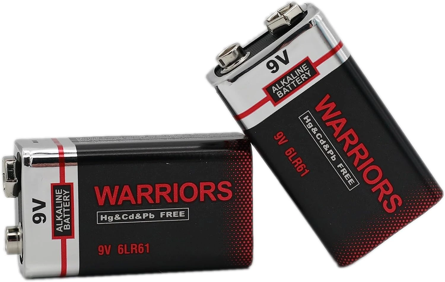 Warriors 2X High Capacity 9V 9 Volt Alkaline Super Long Lasting Battery Batteries Smoke Alarm Detectors Remote Control Car