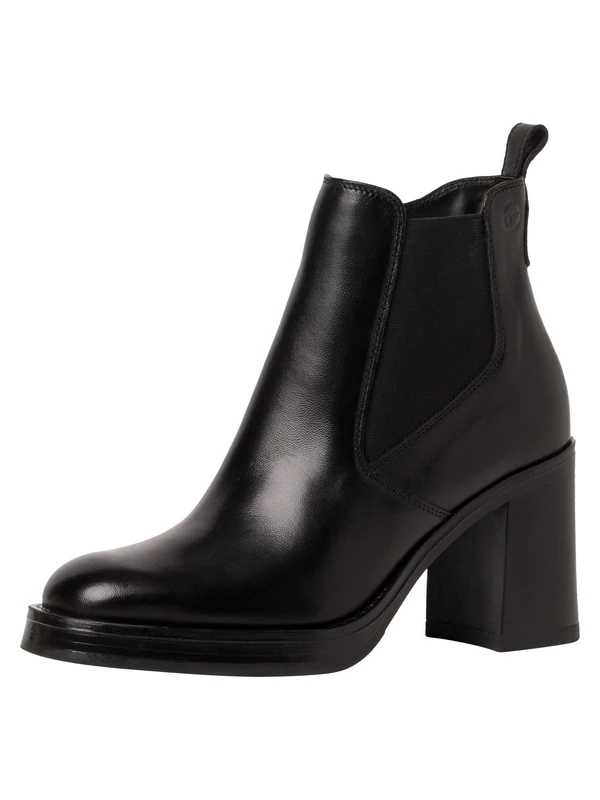 Tamaris Chelsea Boot 1-25067-41 Normal, Black (Black Leather), 3.5 UK