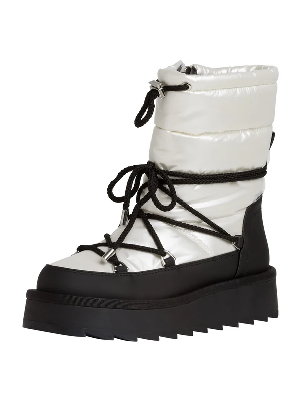 Tamaris Women's 1-1-26836-41 Fashion Boot, Black White, 4 UK