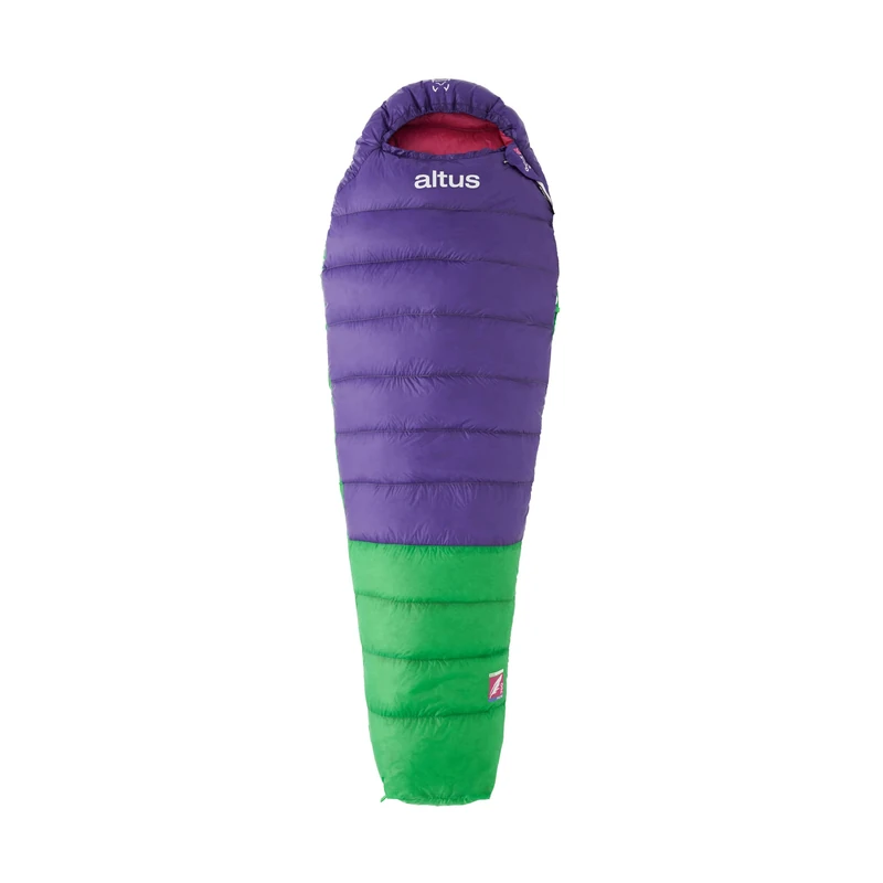 ANDES 400D Z80 | Temperature -8 to +10ºC | Sleeping Bag | Purple | Mummy Shape | Feather | Mountain | Camping | Excursions | Adults | Unisex | Men and Women