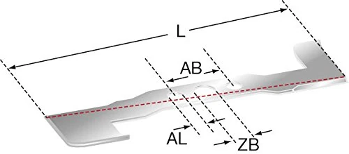 STIGA Lawnmower Blade 460 mm Suitable for STIGA MULTICLIP 46