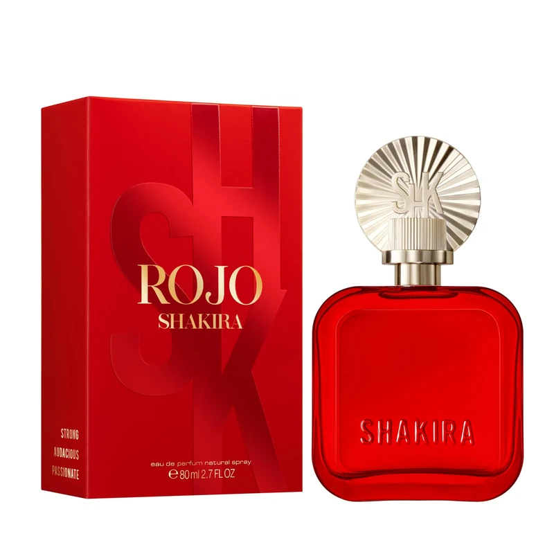 Shakira Perfumes - ROJO by Shakira Eau de Parfum For Women - Long Lasting - Powerful, Sensual and Charming Scent - Floral, Spicy and Amber Notes - Ideal for Day Wear - 80 ml