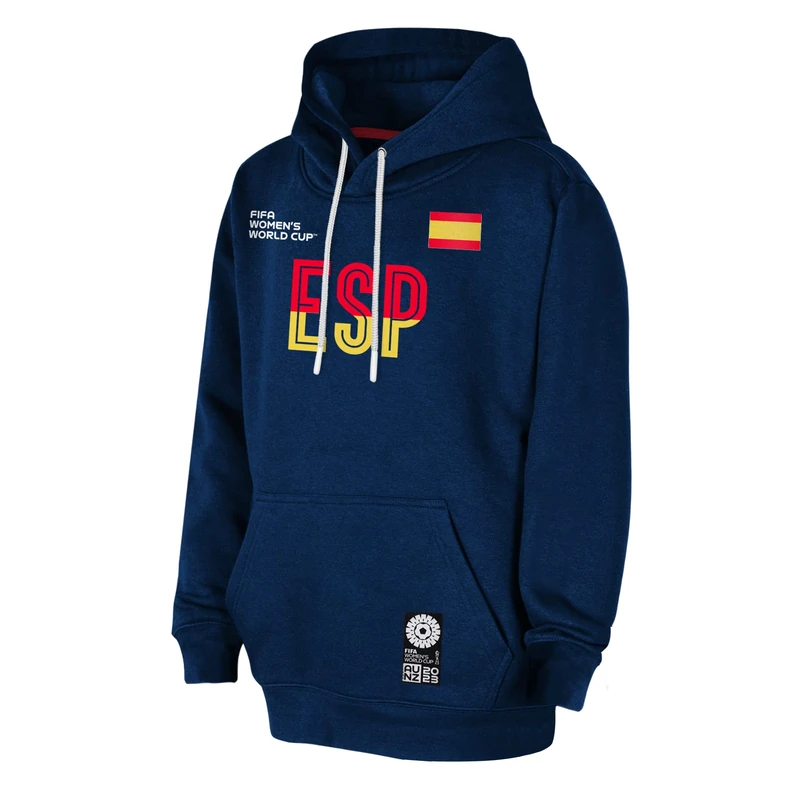 FIFA Official 2023 Women's Football World Cup Adult Team Hoodie, Spain, Navy, X-Large - Image 1