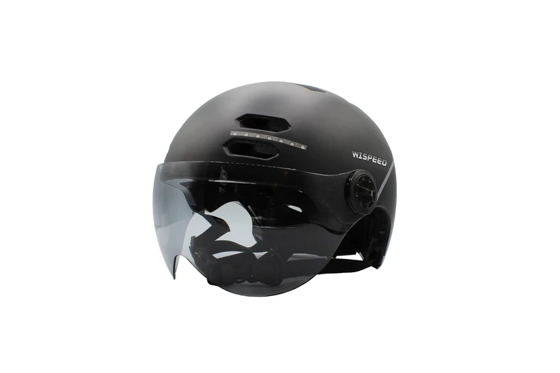 WISPEED Unisex Adult Halo Helmet, Black, 55-58