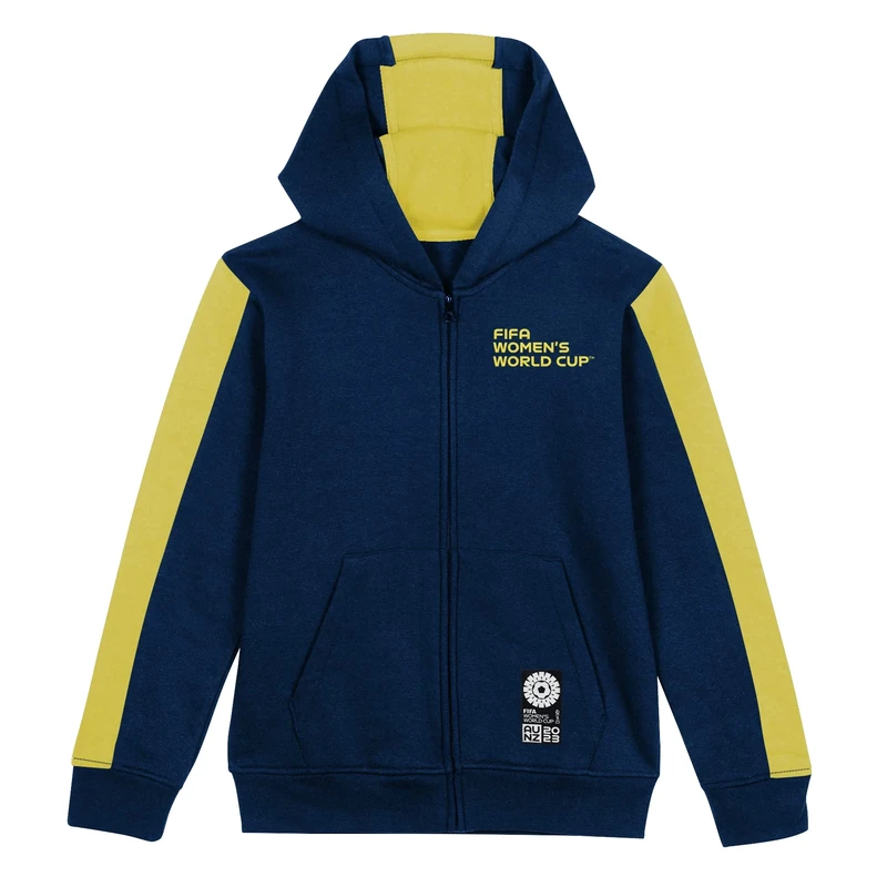 FIFA Official 2023 Women's Football World Cup Youth Team Zipped Hoodie, Brazil, Green, 8-10 years