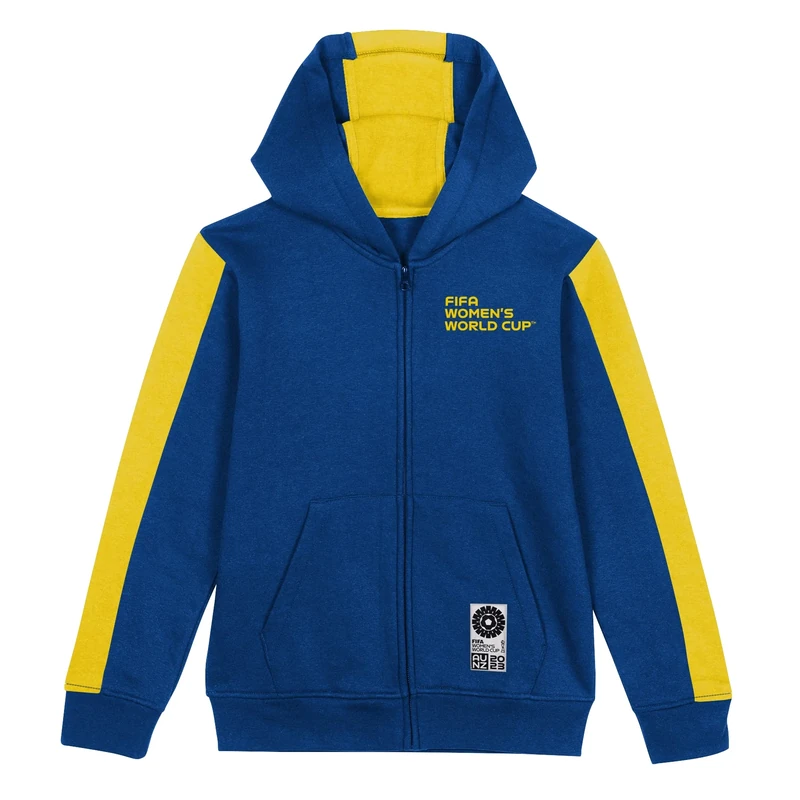 FIFA Official 2023 Women's Football World Cup Youth Team Zipped Hoodie, Sweden, Blue, 12-13 years
