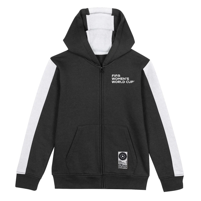 FIFA Official 2023 Women's Football World Cup Youth Team Zipped Hoodie, Germany, Black, 8-10 years