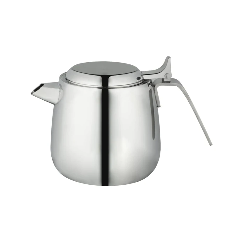 Café Stal TPR-750/M Babel Stackable Teapot with Infuser Basket, 18/10 Stainless Steel, 750ml, Mirror Finish