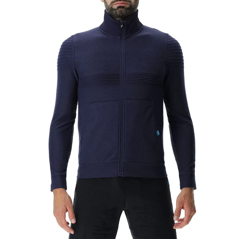 UYN O101994 Natural Training OW Full Zip Long SL_ T-Shirt Men's Astral Aura Melange L