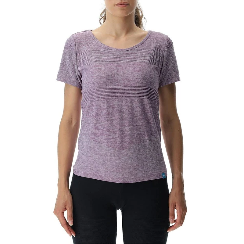 UYN O101987 Natural Training OW Short SL_ T-Shirt Women's Chinese Purple Melange XS