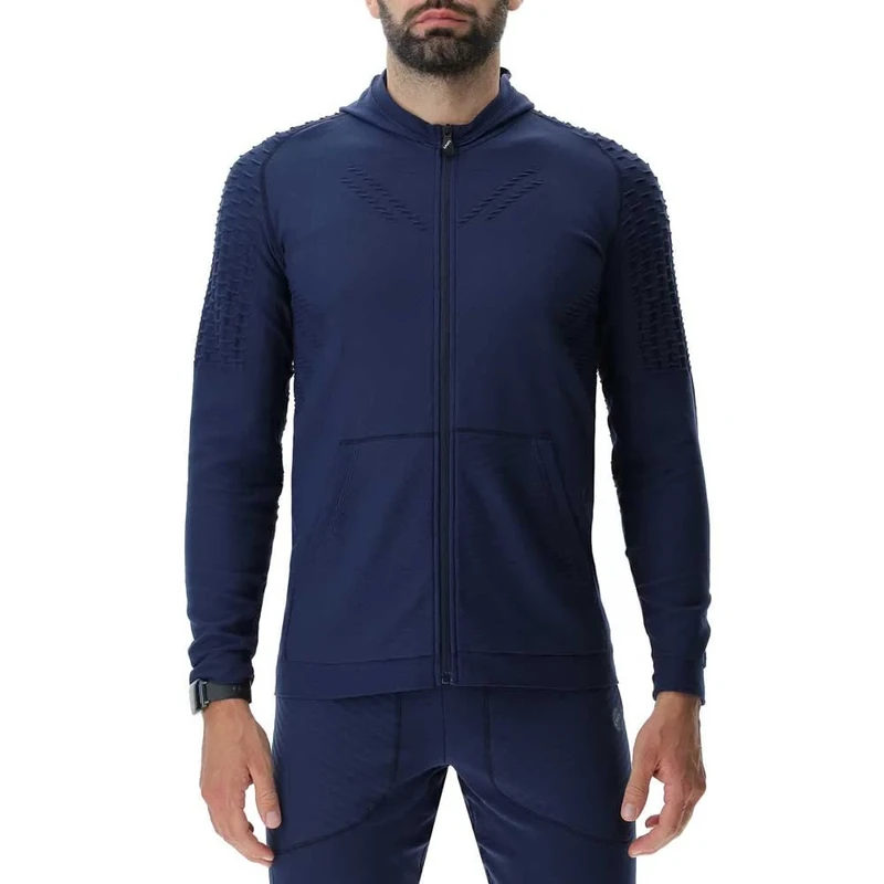 UYN O102024 RUN FIT OW HOODED FULL ZIP Jacket Men's Blue dress M