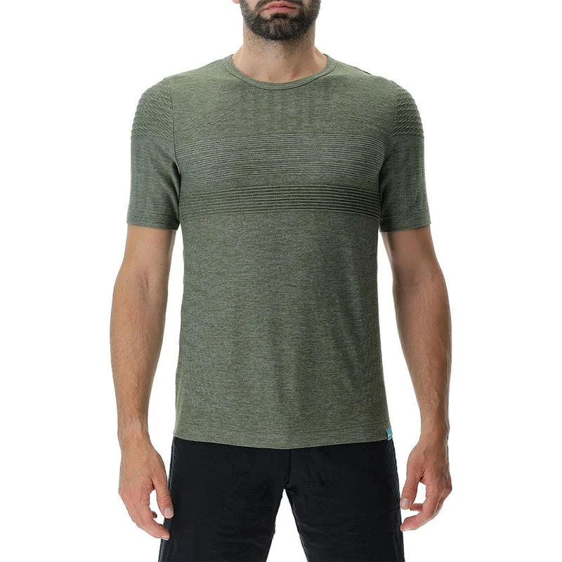 UYN O101993 Natural Training OW SH_SL T-Shirt Men's Capulets Green Melange XL - Image 1
