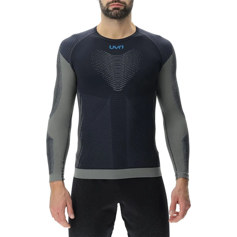 UYN O102429 Running PB42 OW Long_SL T-Shirt Men's Black Beauty/Iron Gate XXL