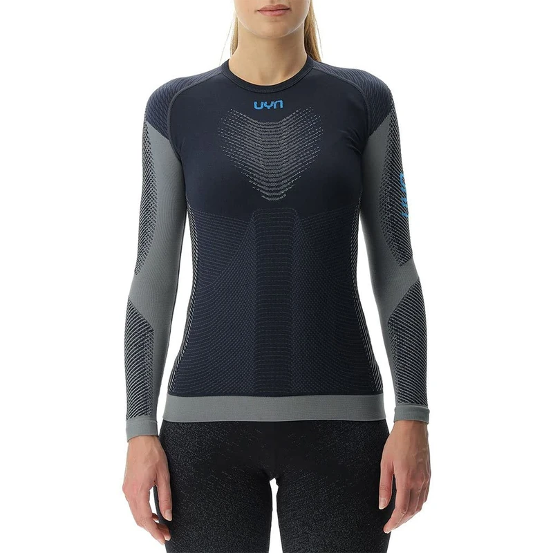 UYN O102431 Running PB42 OW Long_SL T-Shirt Women's Black Beauty/Iron Gate S