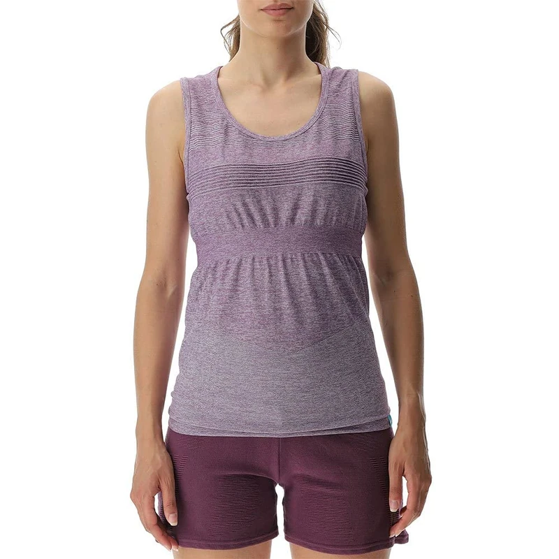 UYN O101988 NATURAL TRAINING OW SINGLET Sports vest Women's Chinese purple melange L