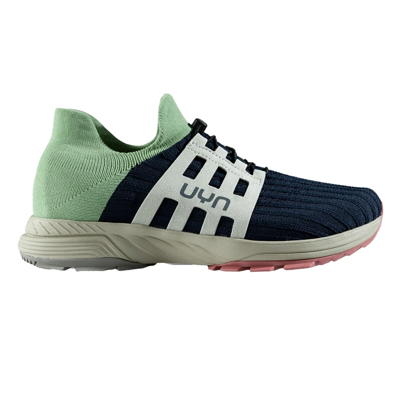 UYN Men's WASHI XC Brown Sole Sneaker, Midnight Blue/Frost Loden, 12.5 UK