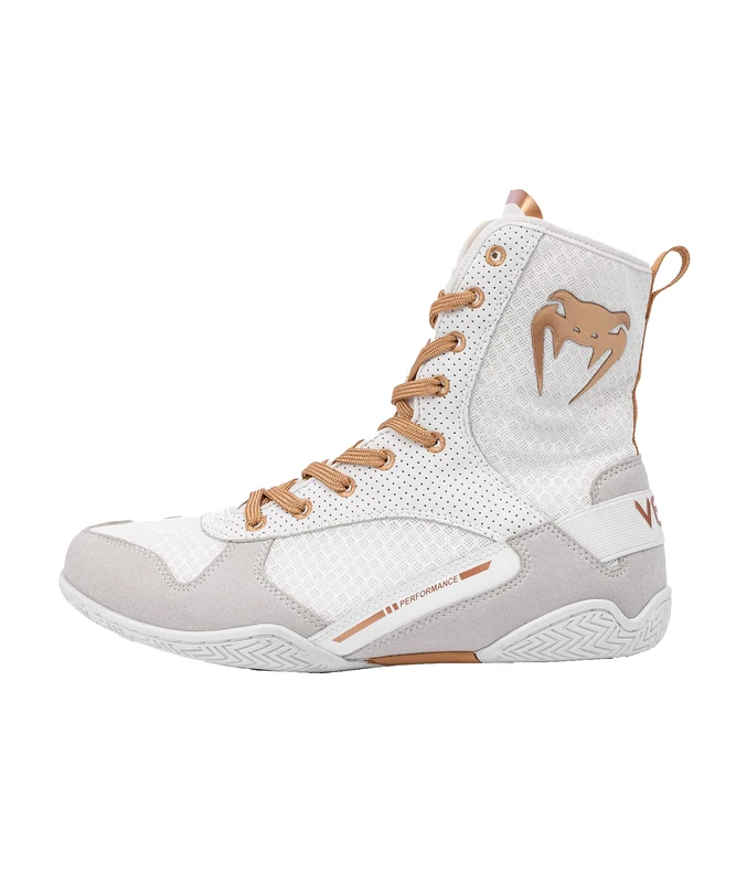Venum, Elite Boxing Shoes, Men's, 47.5, White/Gold