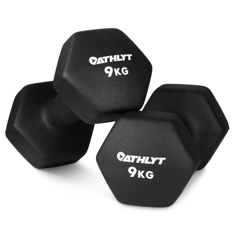 Athlyt - Neoprene Dumbbells - 2 x 9kg