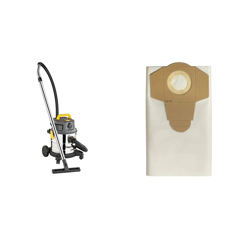 Vacmaster L Class Dust Extractor 240V | Industrial Wet and Dry Vacuum Cleaner with HEPA 13 Filtration for Commercial & Professional Use (20L) with 5 Additional Fine Filtration Dust Bags