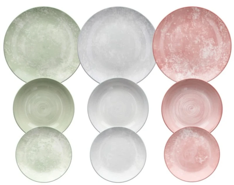 Tognana Petra Table Set 18 Pieces, 3 Colours