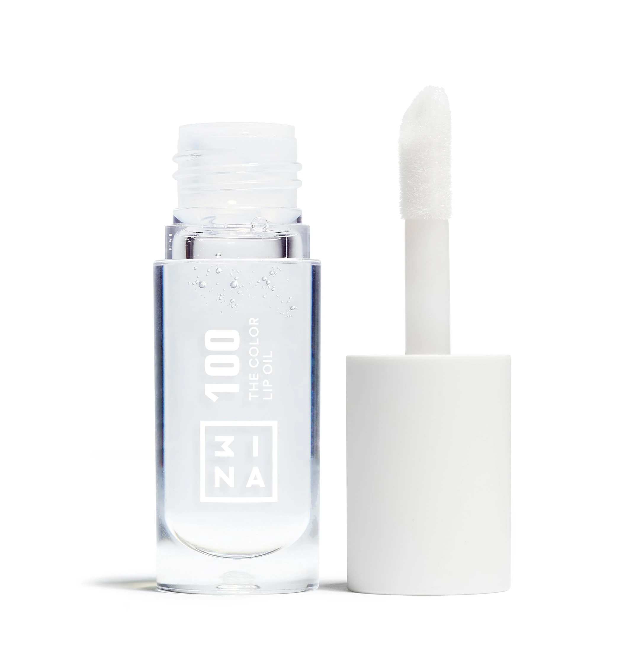 3INA MAKEUP - The Color Lip Oil 100 - Crystal clear Lip Gloss with 24h Hydration & Hyaluronic Acid - Lipstick & Lip Balm