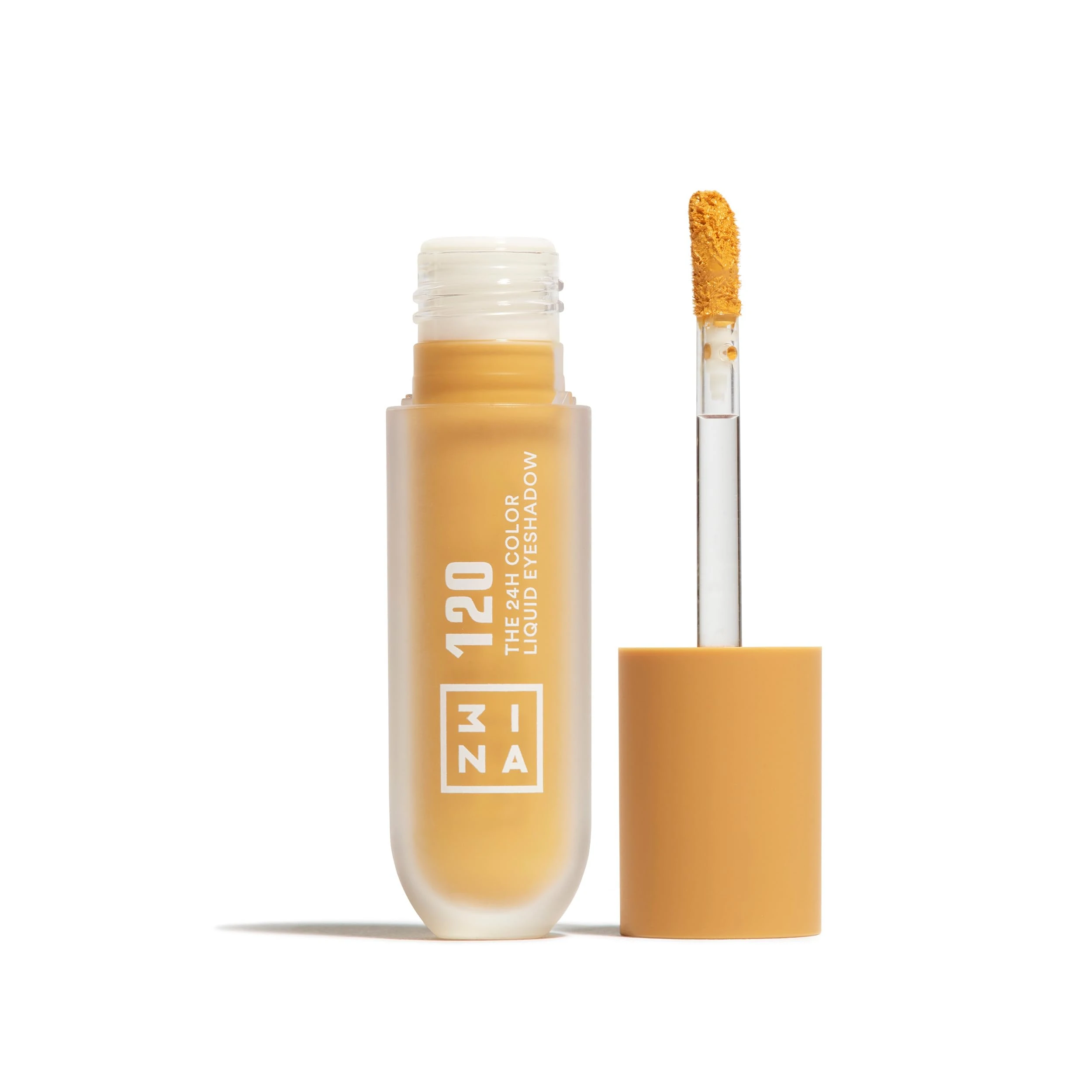 3INA MAKEUP - The 24H Color Liquid Eyeshadow 120 - Pumpkin yellow Liquid Eyeshadow - 24H Long-Wearing Waterproof Formula