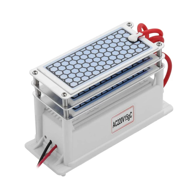 Irfora Portable Ceramic Ozone 15g/h Generator Long Life Three Ozone Tablets Integrated Plate Air Water Purifier Ozonizer