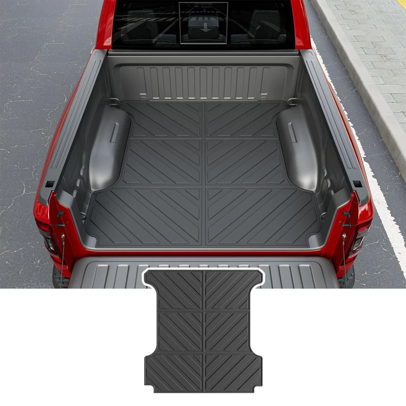 Xipoo Fit 2019-2023 Dodge Ram 1500 Truck Bed Mat 5.7 FT TPE Cargo Liner for 2019 2020 2021 2022 2023 Dodge Ram 1500 Accessories(5.7ft Short Bed Mat)
