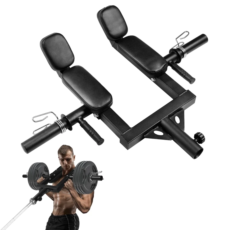 Yes4All Viking Shoulder Press Landmine Attachment - Weightlifting Handle Fits 2-Inch Olympic Bars Works Shoulders Chest Abs Back Thigh and Other Muscles Includes Collars T Bar Row Attachment Handle