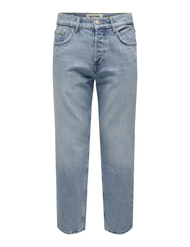 ONLY & SONS Male Loose Cut Jeans ONSEDGE L.Blue 6986 DNM Jeans NOOS, Light Blue (Light Blue Denim), 32 W/30 L - Image 1
