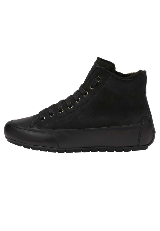 Candice Cooper Women's Plus Fur Oxford Flat, Black, 1.5 UK