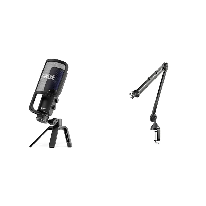 RØDE Nt-Usb+ Professional-Grade Usb Microphone For Recording Exceptional Audio Directly To A Computer Or Mobile Device & PSA1 Professional Studio Arm