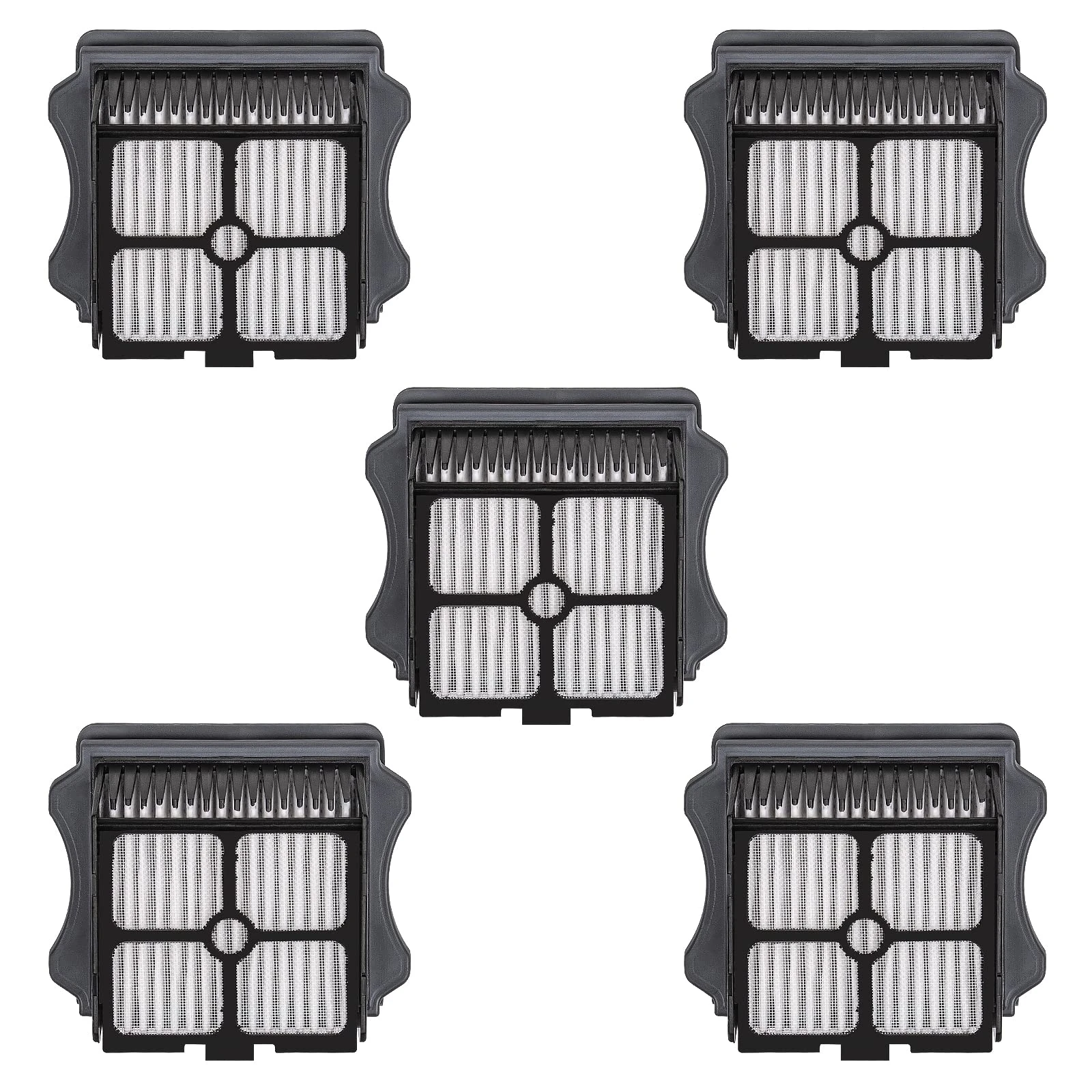 (5 Pieces) HEPA Filters Compatible With Tineco iFloor 3/ Floor One S3/ Floor One S5/ Floor One S5 Pro 2, Wet Dry Vacuum Cleaner Filter Kit, Replacement Parts 5 Filters