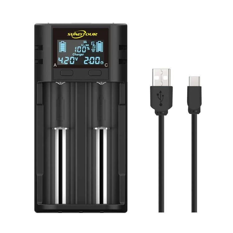 Intelligent 21700 18650 Battery Charger,LCD 21700 Battery Charger 21750 21700 18650 Charger for 20700 22700 26650 26700 16340 (RCR123) 17650 17670 Ni-MH/Ni-Cd AA AAA Rechargeable Battery