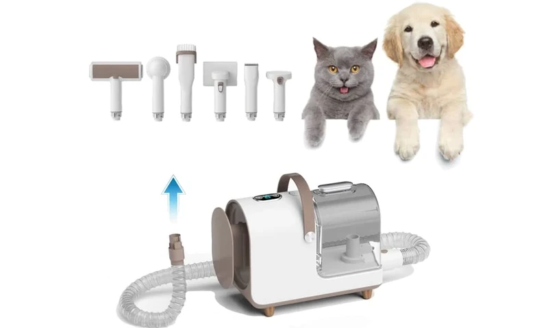eziclean GROOMY 6 pet Grooming Station for Dogs, Cats, Polycarbonate, White