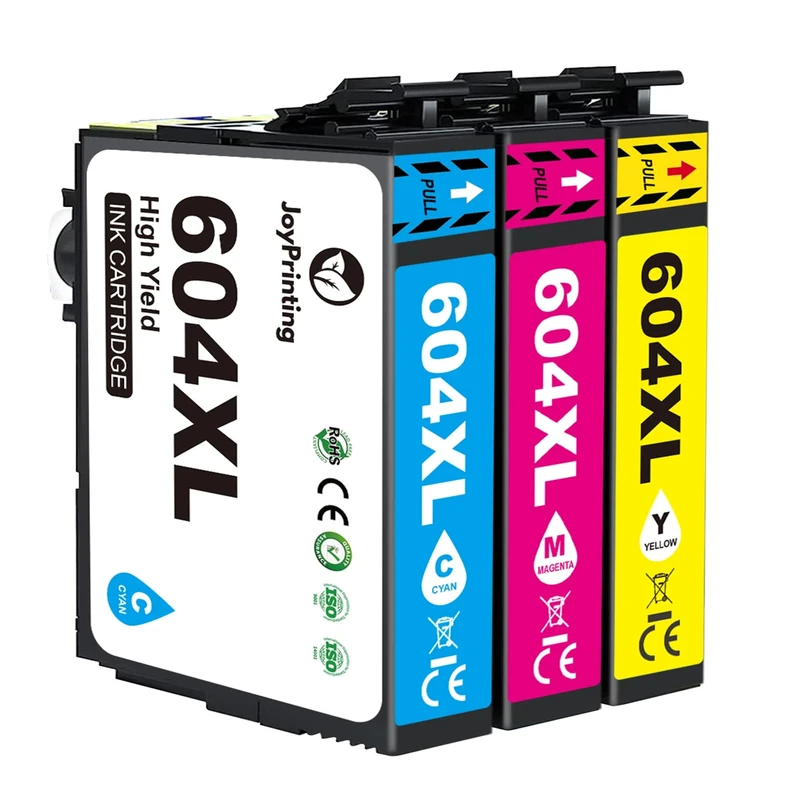 JoyPrinting 604XL Ink Cartridges Replacement for Epson 604 XL Ink Cartridges Multipack Compatible with Epson X-2200 XP-2205 XP-3200 XP-3205 XP-4200 XP-4205 WF-2910 WF-2930 WF-2935 WF-2950 (3-Pack)