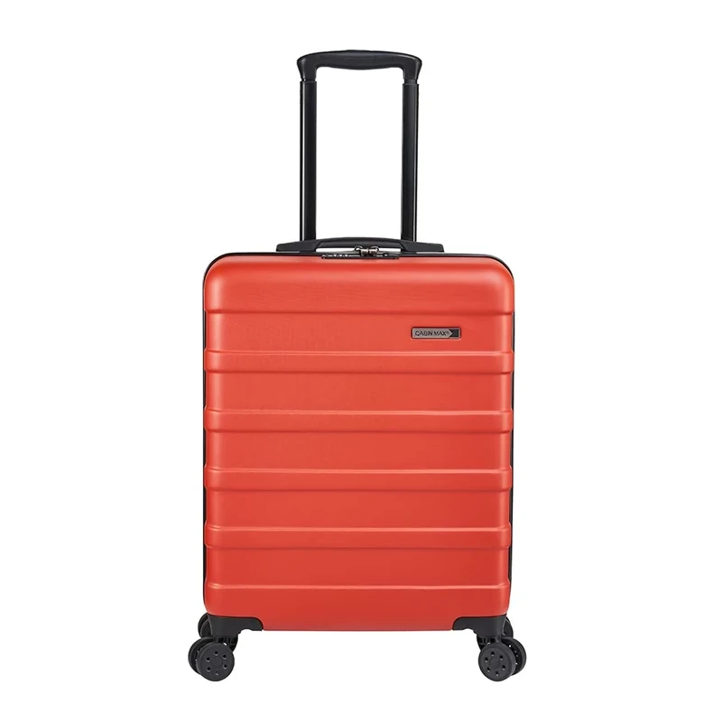Cabin Max Anode 55x40x20 Cabin Suitcase, Built in Lock, Lightweight Carry On, 8 Wheels, Wet Pocket, Suitable for Ryanair, Easyjet, Paid Hand Luggage Carry-Ons (55 x 40 x 20 cm 40l)