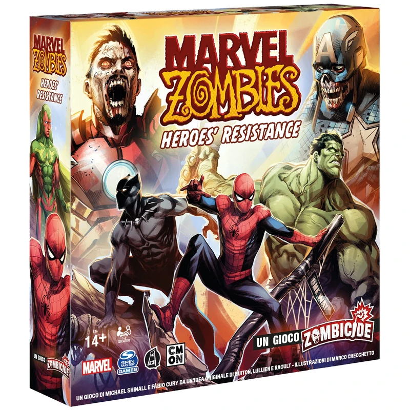 Asmodee - Marvel Zombies: Heroes' Resistance - Zombicide Board Game, 1-4 Players, 14+ Years, Italian Edition