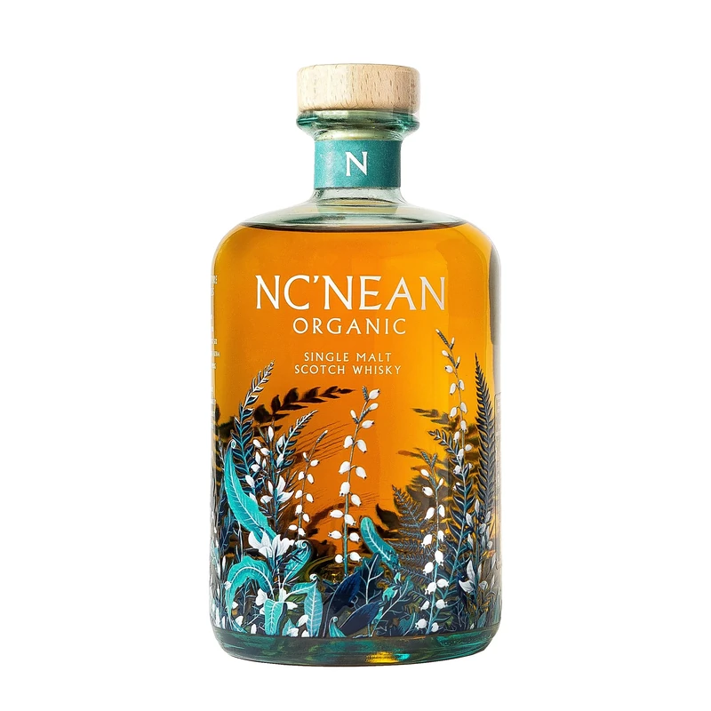 Nc'nean Organic Single Malt Scotch Whisky | 46% ABV | 70cl Bottle | Small Batch Organic Whisky from Scotland | Distilled, Aged & Bottled at Nc’nean Distillery
