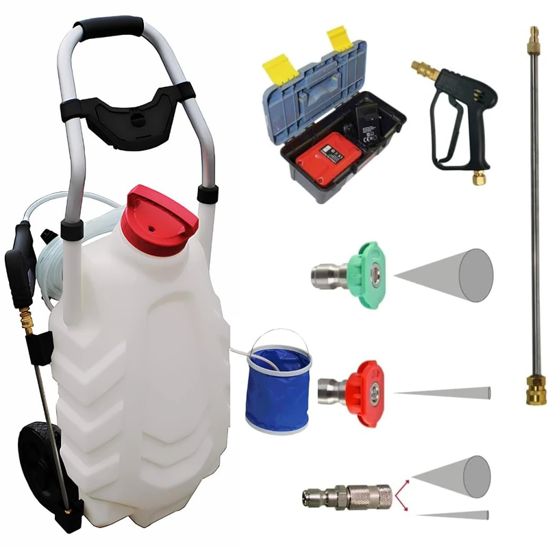 Phoenix - Pro Sprayer Rinsing Option - Electric and Freestanding Sprayer - 30 Litres - Equipped with 1 Battery