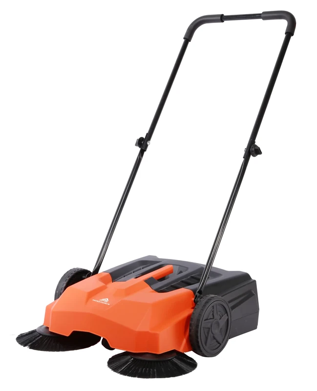Yard Force 68cm Hand Push Sweeper with Twin Side Brush Attachments - HW FS68