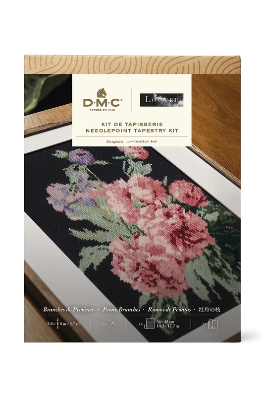 DMC Peony Branches Tapestry Kit
