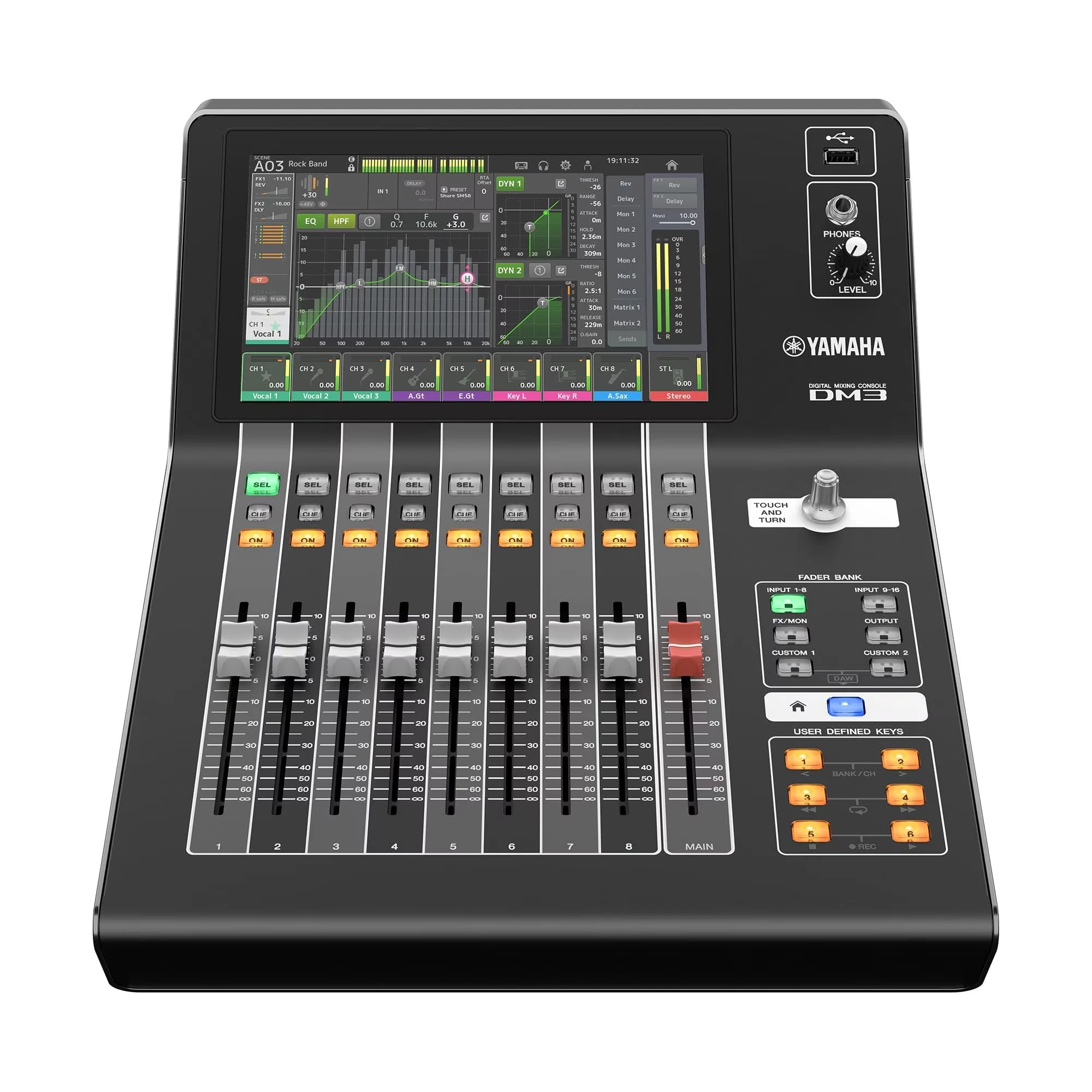 YAMAHA DM3-D 22 Channel Ultracompact Digital Mixing Console With Dante