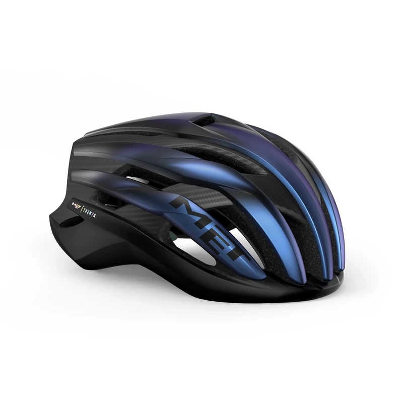 MET - Trenta 3K Carbon MIPS Road Cycling Helmet In Blue Iridium Size Small (52-56 cm)