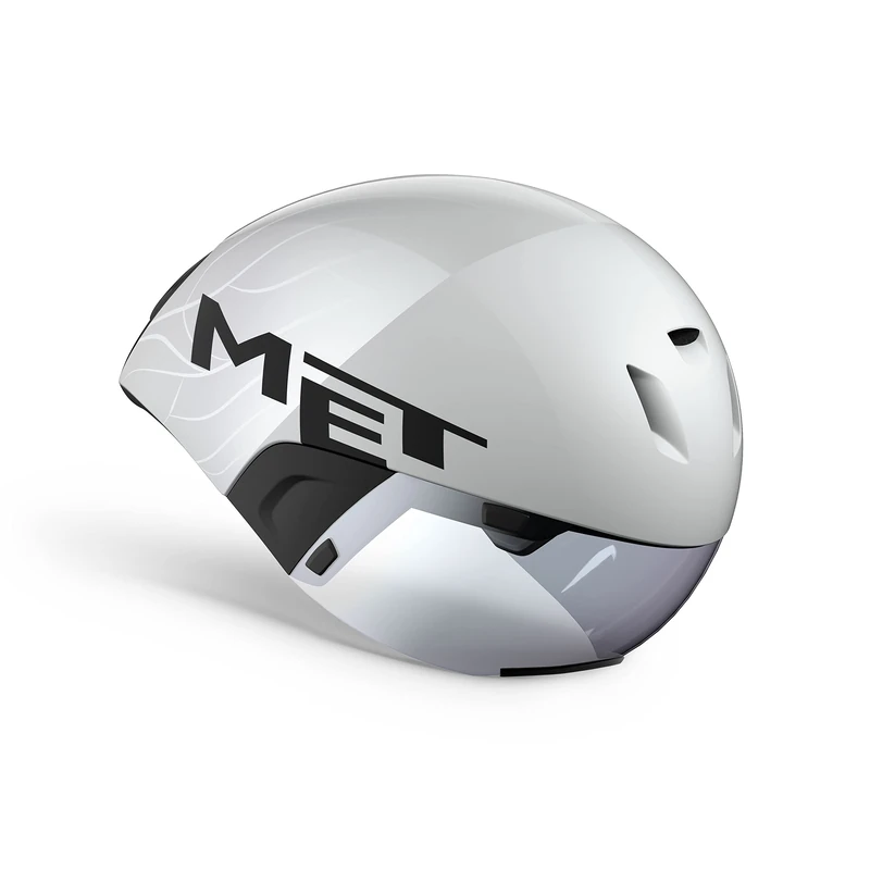 MET - Codatronca Road Cycling Helmet in White / Silver Size Medium (56-58 cm)
