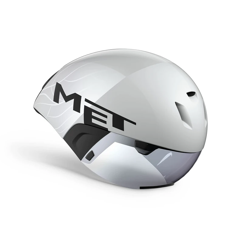 MET - Codatronca Road Cycling Helmet in White / Silver Size Small (52-56 cm)