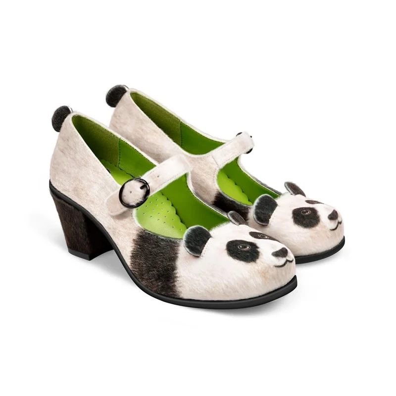 Hot Chocolate Design Chocolaticas Mid Heels Panda Women's Mary Jane Pump Multicoloured HCD 36