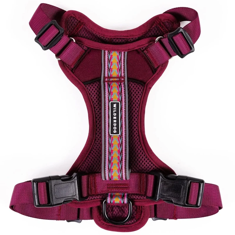 Wilderdog Lightweight Dog Harness with Reflective Straps - Medium - Huckleberry