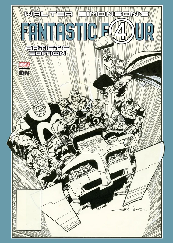 IDW Walter Simonson Fantastic Four Artist's Edition Art Book