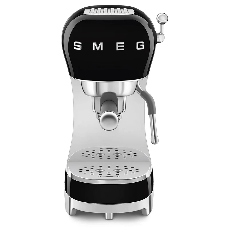 Smeg ECF02RDEU Siebträger Espresso-/Kaffemaschine Black,